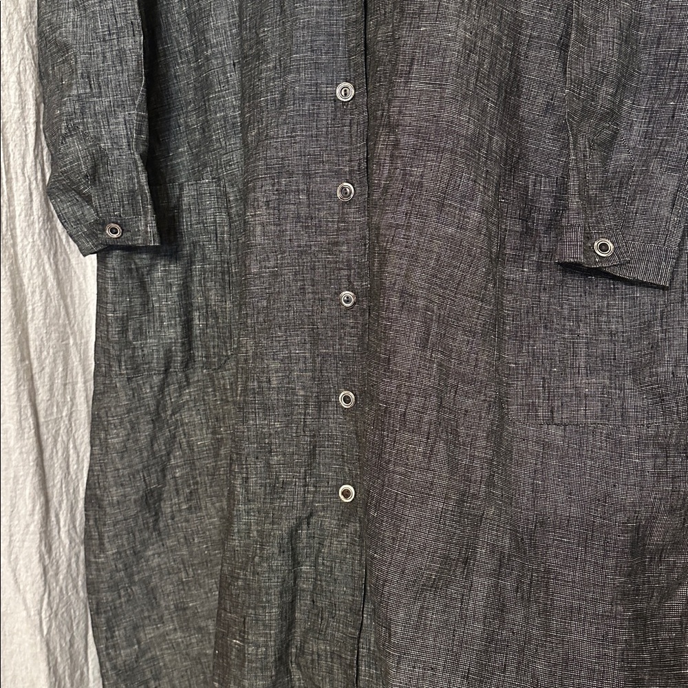 Pure Linen Handmade Coat - Picture 8 of 16
